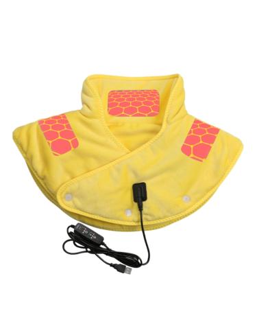 Aznever heating pillows for the shoulder - warmer scarf heated scarf shoulder warmer fast heating heating pillows with 3 heating levels safe shoulder warmer heated scarf for women and men yellow