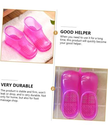 HAPINARY 1 Pair Foot Bath Shoes Foot Soaking Boots Foot Soak Shoes Foot Bath Container Foot Soaking Bath Shoes Foot Bath Bucket Foot Soak Bucket Boots Foot Soaking Shoes Foot Bath Boots 26.3x11cm Rosy - Buy Online on SooperMarket.com