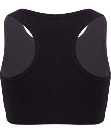 Yeahdor Girls Glittery Racerback Athletic Dance Gymnastics Sports Bra Tank - Rose Red, Size 5-6 - Buy Online on SooperMarket.com