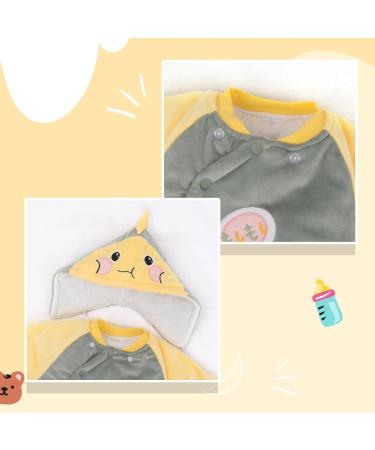 Baby Rompers with Booties Hat | Infant Winter Outfits Set 9-12 Months | Boys Girls Cotton Jumpsuit - Buy Online on SooperMarket.com