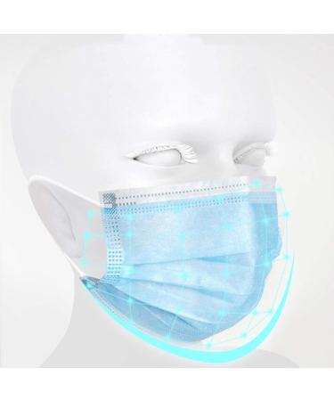 200PCS Blue Disposable Face Masks 3-Ply Non-Woven | Breathable & Comfortable for Industrial Use | Protects Against Droplets & Dust - Buy Online on SooperMarket.com