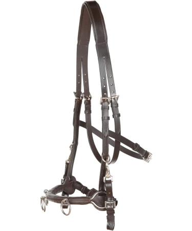 Heinick-Reitsport French Professional Leather Caveson | Brown Cavecon Cavesson for Thoroughbred & Cob | International Shipping Available - Buy Online on SooperMarket.com