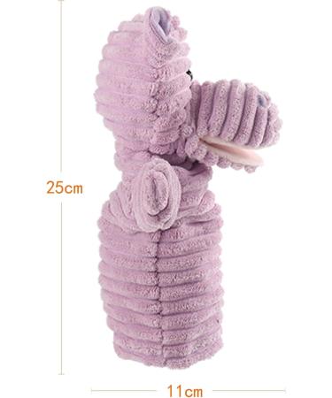 Apricot Lamb Soft Purple Hippo Hand Puppet | Movable Mouth for Storytelling & Teaching | Preschool Size 10 - Buy Online on SooperMarket.com