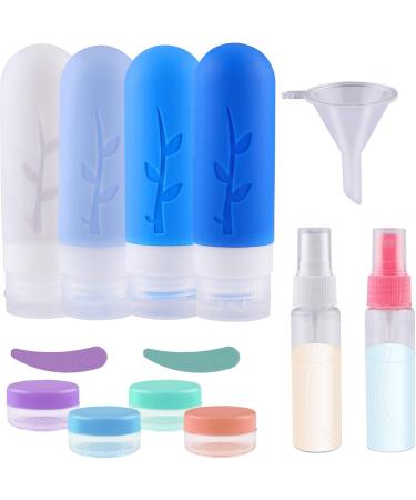 Travel Bottles Set - 16 Silicone BPA-Free 90ml Bottles for Easy Travel Packing - Buy Online on SooperMarket.com