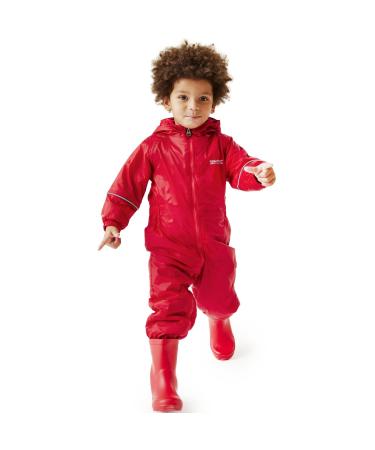Regatta Kids Childrens Splosh III Waterproof Puddle Suit Pepper 5