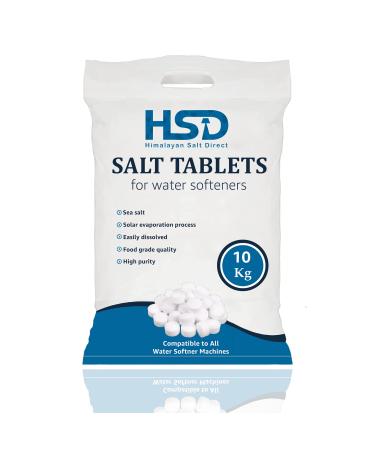 HSD Water Softener Tablets Removes Odors Limescale & Residue Deep Clean Units: 10kg Tablets Size: 1 Pack Pack of 10kg salt tablets For Everyday Clean and Shine (Pack of 1) 10 kg (Pack of 1)