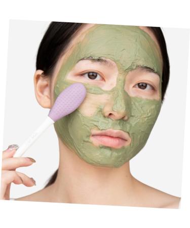 Mikinona Facial Applicator Silicone Cleansing Brush Brush Cleaning Scrubber Applicator Tool Mud Brush Wash Brush Dual Sided Applicator Clay Applicator Plastic Cleaner - Buy Online on SooperMarket.com
