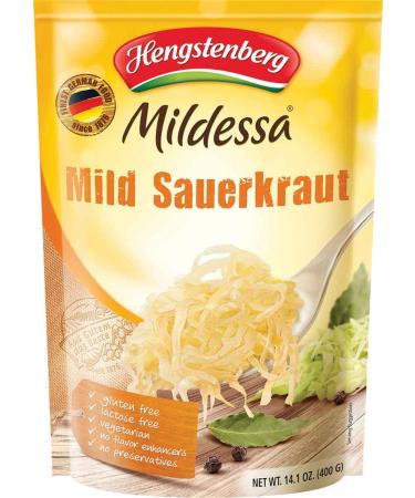 Hengstenberg Mildessa Mild Sauerkraut, 14.1 Ounce (Pack of 6)