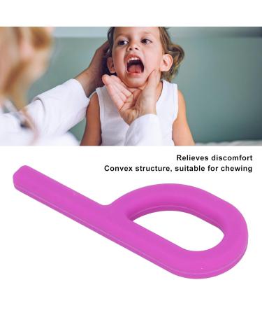 P-Shaped Silicone Sensory Cake Tool - Improve Chewing & Oral Muscle Rehabilitation - Purple Oral Motor Stimulation Toy for Children - Buy Online on SooperMarket.com