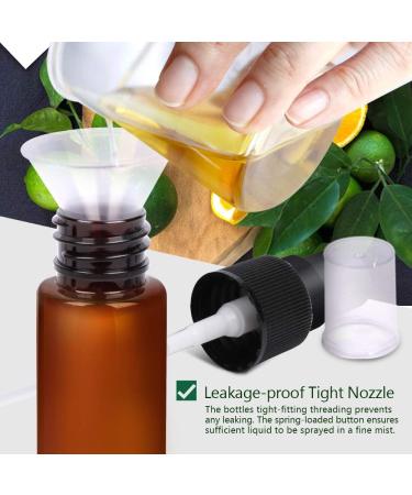 FANDAMEI 10 x 30ml Spray Bottles - Empty Perfume Atomizer with Funnel | Durable Plastic Travel Spray Bottle - Buy Online on SooperMarket.com