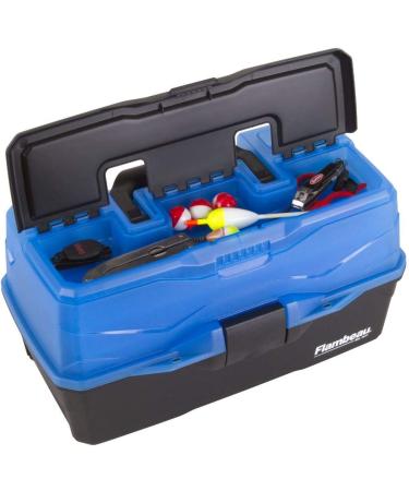 Flambeau Outdoors 6383FB 3-Tray Classic Tackle Box - Portable Organizer Frost Blue/Black - Buy Online on SooperMarket.com