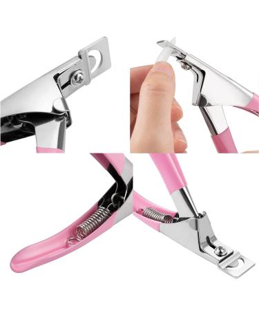 ONNPNN Acrylic Nail Clipper Set - Professional Stainless Steel Edge Cutter for False Nails - U-Shaped Clippers for Salon & Home Use - Buy Online on SooperMarket.com