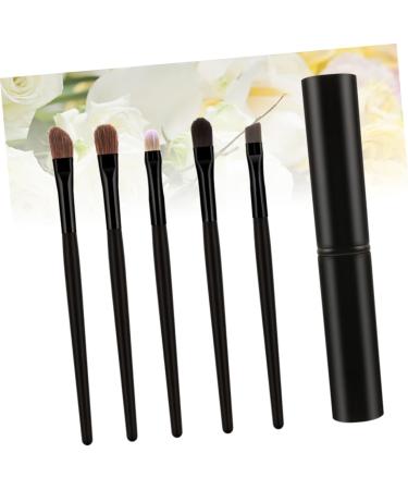 WOONEKY 5pcs Eyeshadow Brush with Case Eyeshadow Brush Kit Cosmetic Tools Blackriflecoffee - Buy Online on SooperMarket.com