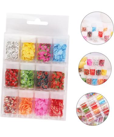 Healeved 36 Boxes Nail Art Accessories Resin Charms Slices Polymer Clay Spacer Beads 3D Slice Fruits Phone Shell Charms Resin Making Charms Nail Art Slices Manual Decorations Soft Pottery 14.2X8.8X2.5CMx3pcs Assorted Colorx3pcs - Buy Online on SooperMarket.com