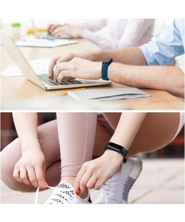 Buy Ainiv Adjustable Fitness Bracelets for Xiaomi Mi Band 3/4/5/6/7/8 - Waterproof Silicone/Nylon/Stainless Steel - 3-Pack in Black/Gray/Blue - Buy Online on SooperMarket.com
