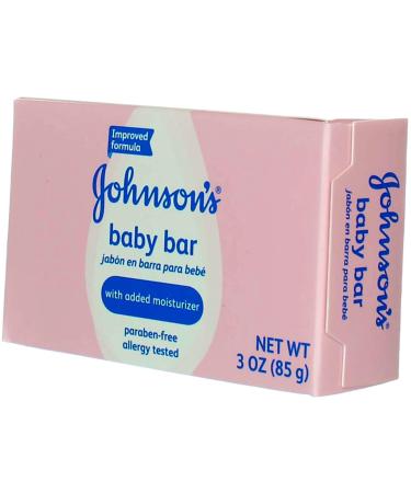 Johnson's Baby Bar Soap 3 oz (89ml) - 3 Pack | Gentle Cleansing for Sensitive Skin - Buy Online on SooperMarket.com