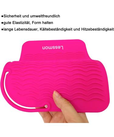 Heat Resistant Mat for Curling Irons & Hair Styling Tools - 9x6.5 Pink | Shop Internationally - Buy Online on SooperMarket.com
