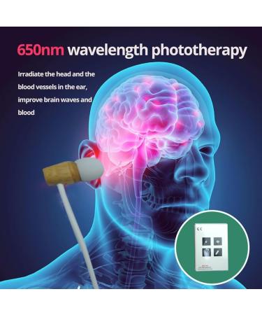 Red Light Therapy Device for EAR Lightweight 650nmTreatment Device with earphone Low Level Therapeutic Apparatus - Buy Online on SooperMarket.com