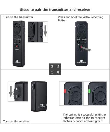 JJC RMT-VP1K Wireless Remote Control for Sony ZV-1 A7IV A7R V IV A7SIII A9 & More - Compatible with A6000 A6100 A6300 A6400 A6600 RX100 VII VA V FDR-AX33 AX43 AX53 AX100 AX700 HDR-CX405 CX440 CX455 CX675 CX900 - Shop Now! - Buy Online on SooperMarket.com