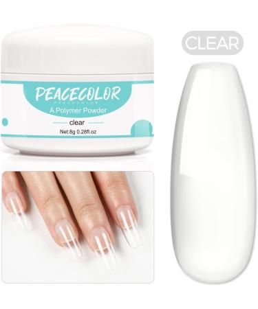 PEACECOLOR Complete Nail Kit for Nails 3 * 8g Clear Nail Set for DIY Nail Art Nail Decoration Kit PE1061 - Buy Online on SooperMarket.com