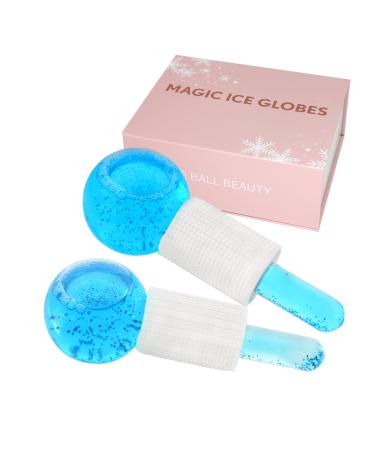 Ice Globes for Face Facial Ice Globes Ice Globes Face Cooling Globes for Tightens Skin Dark Circles Reduce Puffiness and Daily Skincare(Blue)
