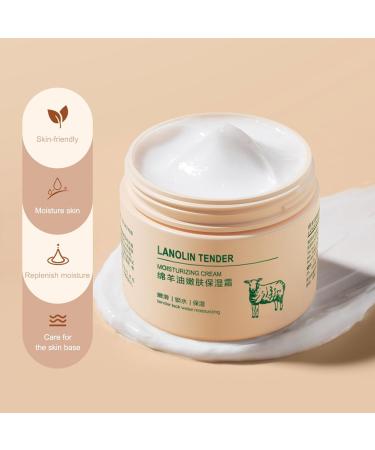 Lanolin Moisturising Cream Lanolin Face Cream Lanolin Cream Nourishing Moisturising Hydrating Moisturiser Improves Dryness Firming Skin Gentle Skin Care Cream 140g - Buy Online on SooperMarket.com