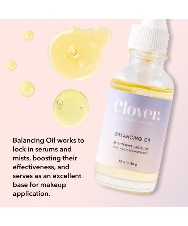 Clover Balancing Oil | Clearer Skin & Healthy Complexion | Vegan Cruelty-Free Face Oil - 30ml - Buy Online on SooperMarket.com
