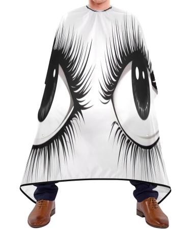 Kigai Cute Eyes Barber Cape - Waterproof Hair Cutting Cape for Men & Women | Professional Hairdressing with Adjustable Snap Closure - Buy Online on SooperMarket.com