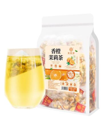Orange Jasmine Tea 5.29 oz orange jasmine green tea pineapple Apple dried herbal tea 150g