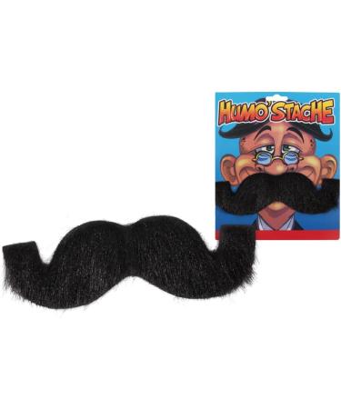 Alsino Black Fake Mustache - Self-Adhesive Mario Sticker for Parties & Costumes | Unisex Fun for Kids & Adults - LG9613 BART 6 - Buy Online on SooperMarket.com