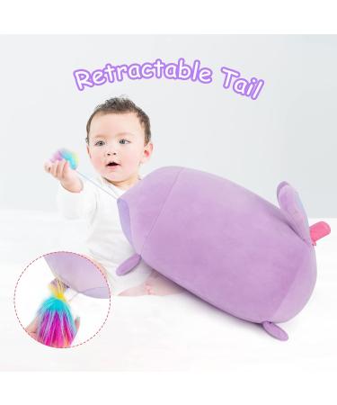 Mewaii 16'' Soft Bunny Plush Pillow - Fluffy Squishy Rabbit Toy for Adults and Kids (Purple, 16in) - Buy Online on SooperMarket.com