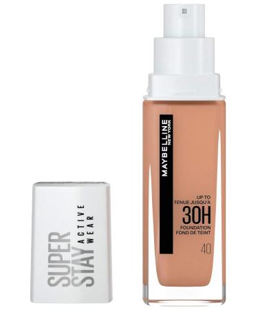 Maybelline New York Super Stay Active Wear Foundation No. 40 Fawn - Waterproof Long-Lasting High Opacity Makeup (30 ml) | International Shipping - Buy Online on SooperMarket.com