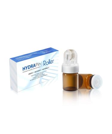 INCELLICE Hydra Needle Roller 0.25mm Derma roller for Hair Beard Growth 150 Titanium Needles Microneedling Roller Serum Applicator with 2 5ml Empty Ampoule for Adsorption of Skin Care Essence Serum Hydra Roller 0.25mm