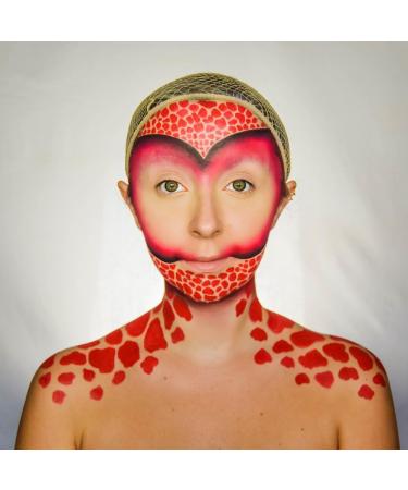 SK INFINITY Classic Red Face and Body Paint 18ml - Professional Water Based Makeup for Adults and Kids - Buy Online on SooperMarket.com