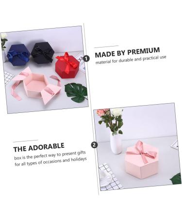 BCOATH Hexagon Candy Lipstick with Cover for Bridesmaid 1Pc Box Storage Case Pink 24X21CM - Buy Online on SooperMarket.com