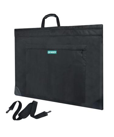 GFANSY Art Portfolio Tote Bag 24 x 36, Soft Portfolio Folder for Artwork, 600D Oxford Artist Portfolio Case with 3 Storage Bag & Detachable Shoulder Strap (24 x 36 inch)