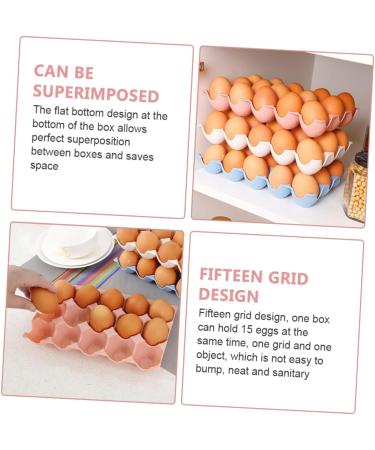 OSALADI 6 Pcs Egg Storage Box Eggs Multi- Grid Egg Boxes Egg Holder Tray Egg Container Refrigerator Egg Tray - Buy Online on SooperMarket.com