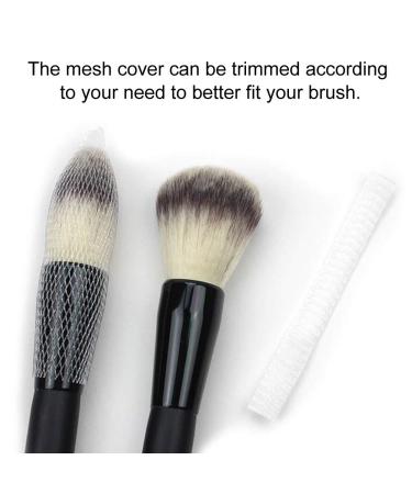 100pcs Makeup Brush Mesh Protector - Reusable Elastic Dust Cover Guard for Cosmetics - Buy Online on SooperMarket.com