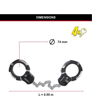 Master Lock Certified E-Scooter & Bicycle Lock - 55cm Handcuff Style | Secure Your Ride - Buy Online on SooperMarket.com