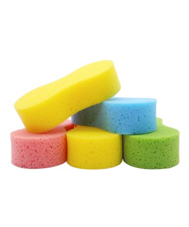 Temede Car Wash Sponge, Large All Purpose Sponges for Cleaning, 2.4in Thick Foam Scrubber Kit, Sponges for Dishes, Tile, Bike, Boat, Easy Grip Sponge for Kitchen, Bathroom, Household Cleaning, 5pcs