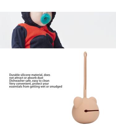 Buy Modern Coffee Silicone Pacifier Chain & Storage Case - Easy to Clean Soft & Dust-Proof for Dental Care - Buy Online on SooperMarket.com