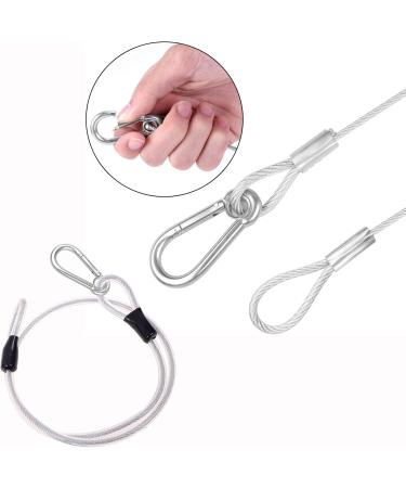 Loop Cable Set - 4 PCS Steel Wire Rope with Eyelets 80CM | Secure Bicycle & Luggage Locking Solutions - Buy Online on SooperMarket.com