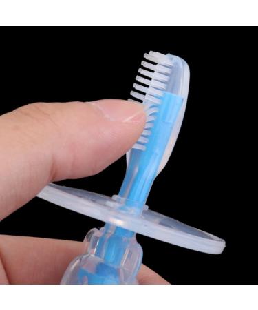 Silicone Bebe Brosse a Dents Brosse De Nettoyage de Dents Enfants Bleu - Buy Online on SooperMarket.com