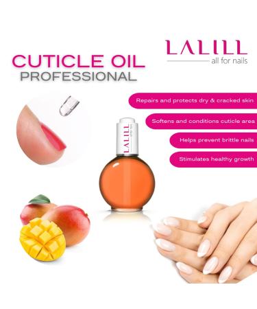 Lalill Nail & Cuticle Oil 75ml - Vegan Mango Nail Care Oil for Healthy Nails & Cuticles - Manicure Essential with Pipette - Buy Online on SooperMarket.com