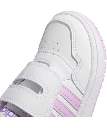 adidas Kids Hoops Mid 2.0 Fitness Shoes - Child 3 UK - White/Lilac/Violet - Buy Online on SooperMarket.com