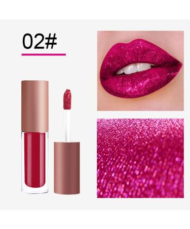 Buy WeixinBuy 4 Colors Matte Metallic Lip Gloss Set - Waterproof Glitter Shimmer Flip Lipsticks | Diamonds Pearl Liquid Lipstick Kit - International Shipping Available - Buy Online on SooperMarket.com