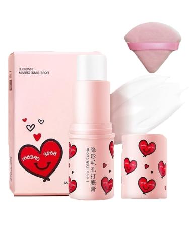 DENGWANG Magical Pore Eraser Waterproof Face Primer Stick Pore Eraser Primer Matte Priming Makeup Primer Invisible Pore Primer Stick Hydrating Primer Face Shimmer Stick Blur Stick Primer (1PC)