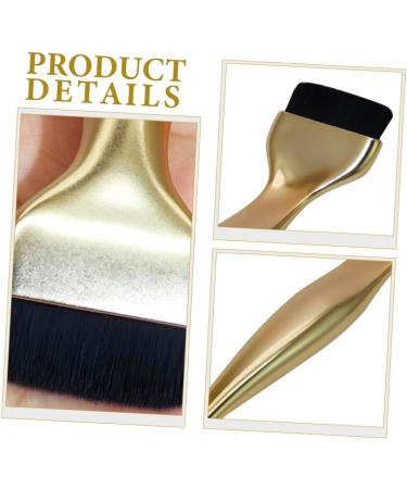 PLAFOPE Foundation Brush Makeup Brush Make up Brush for Liquid Foundations Brush for Makeup Foundation Brush for Foundation Women Foundation Liquid Brush Artificial Fiber 16.20X3.50X1.20CM Golden - Buy Online on SooperMarket.com
