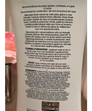 Makari Carotonic Extreme Body Lotion 17.6 oz - Fades Scars, Controls Oil, Brightens Skin - Buy Online on SooperMarket.com