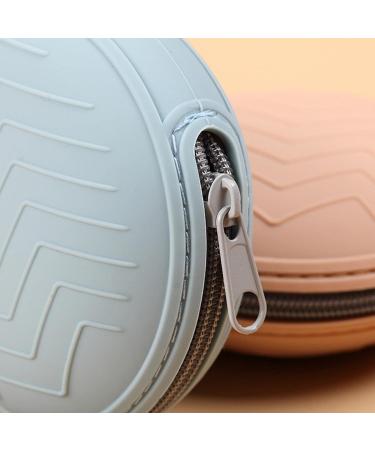 Bexdug Silicone Pacifier Bag | Travel Organizer for Kids | Stainless Steel Zip | Store Pacifiers Keys Lip Balm & More - Blue - Buy Online on SooperMarket.com
